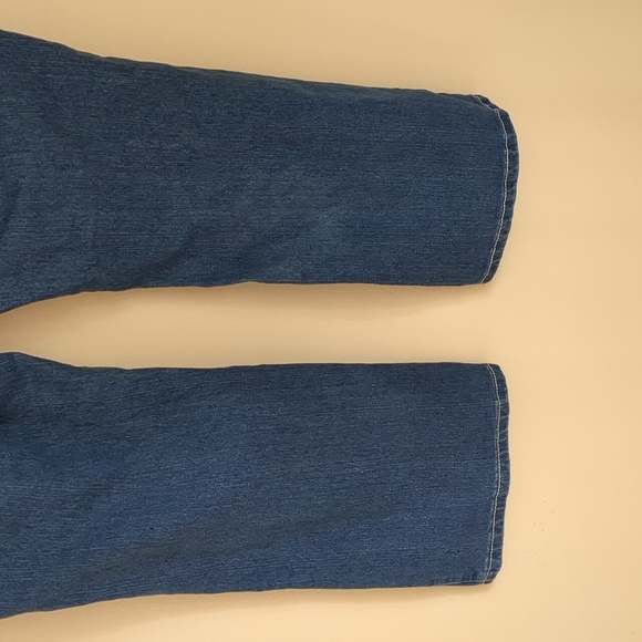 Size 20 Lane Bryant Blue Denim Jeans Casual Bling Back Flap Pockets - Picture 6 of 14